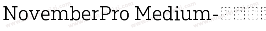 NovemberPro Medium字体转换